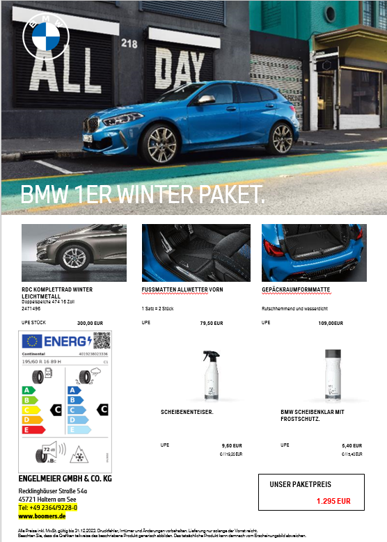 BMW 1er F40 Winterpaket